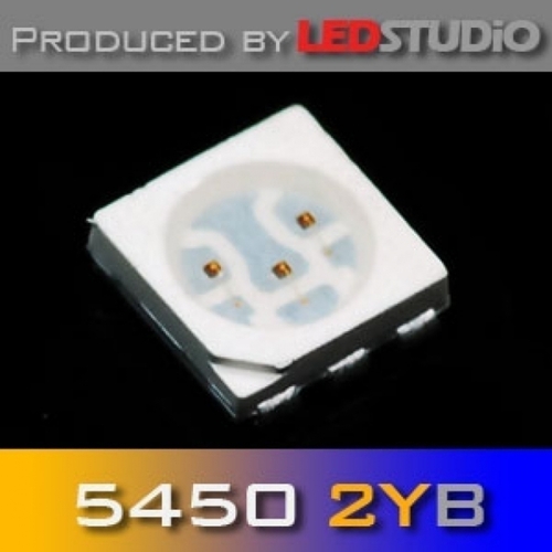 이엑스엘이디,LEDSTUDiO 2COLOR SMD 5450 2YB LED @ 40mA + 20mA) (옐로우2칩+블루1칩)