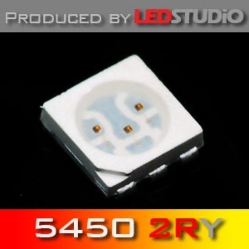 이엑스엘이디,LEDSTUDiO 2COLOR SMD 5450 2RY LED (@ 40mA + 20mA) (레드2칩+옐로우1칩)