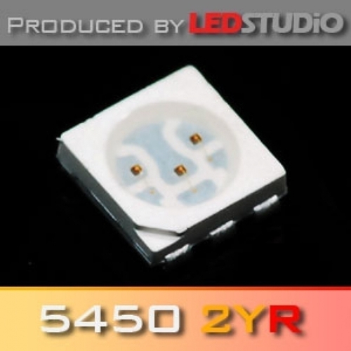 이엑스엘이디,LEDSTUDiO 2COLOR SMD 5450 2YR LED (@ 40mA + 20mA) (옐로우2칩+레드1칩)